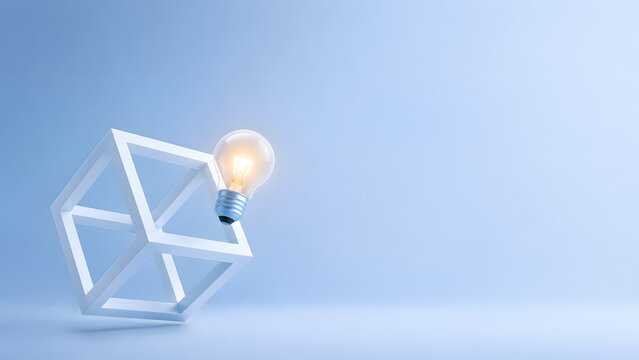 Thinking Outside the Box - Creative Business Idea Concept