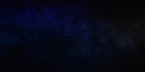 Fototapeta premium Dark Space Backdrop with Scattered Stars and Subtle Blue Cloud. Ideal for Astronomy Themes, Presentations, Websites, Banners, Wallpapers and Creative Designs.