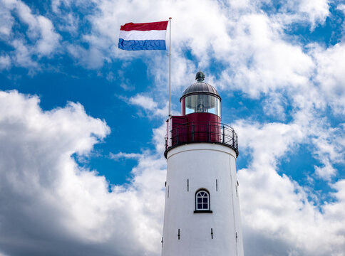 Lighthouse of Urk, Flevoland province, The Netherlands