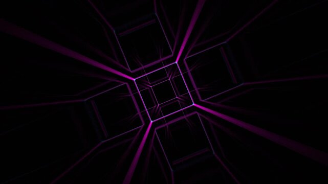 Cyan and Pink Symmetrical Light Burst Tunnel Background VJ Loop in 4K