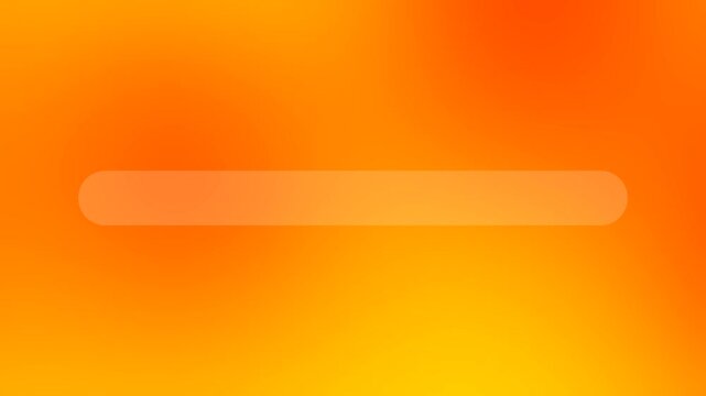An abstract element a rounded rectangular frame transparent glass blurred orange and yellow gradient wave background