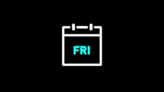 Friday Exam Calendar Icon Representing Standardized Testing, Education, Academic Assessment, College Admission, Study Planning, Test Preparation, Examination Dates, and Student Evaluation.