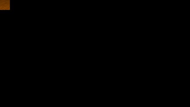 Subtle Orange Glitch in Top Left Corner of a Black Screen
