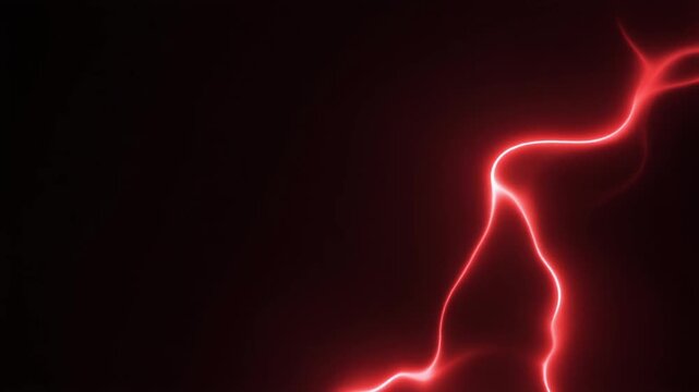 Crimson-red plasma ripples and reshapes at the lower-right edge, luminous tendrils flexing outward against deep black with dramatic cinematic glow and expansive copy space.