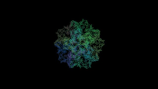 Symmetrical Geometric Pattern: Complex Structure and Abstract Grid Art