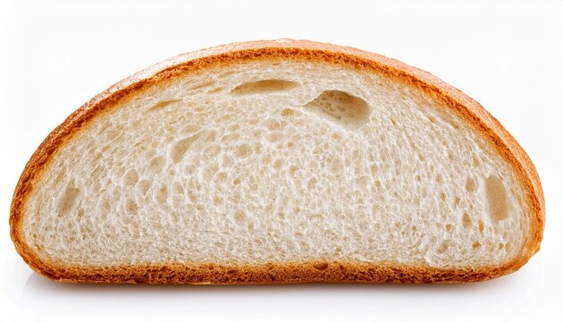 slice of white bread isolated