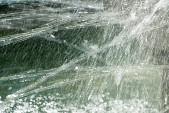 Spraying water jets