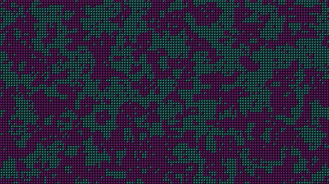 Vibrant Cybernetic Weave - Interlocking Magenta and Teal Digital Pattern