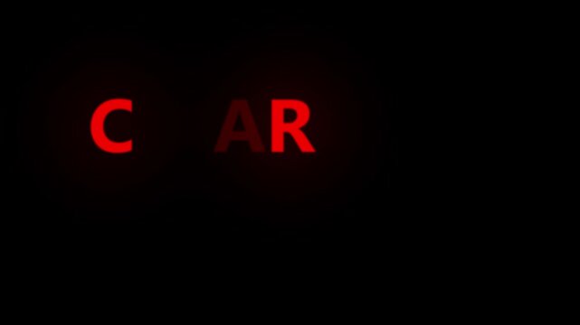 Clear out sale animated red text on black background, for retail marketing, and e-commerce promotion clearance