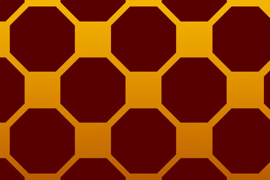 Abstract golden, yellow, brown, orange, maroon geometric honeycomb pattern with copy space, ideal for Diwali decoration, celebration backgrounds, wallpaper, and festive packaging design