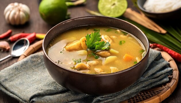 monsoon soup wellness background