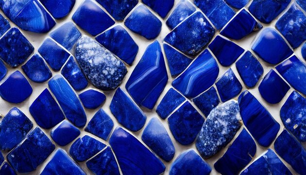 lapis lazuli stone with tile pattern texture