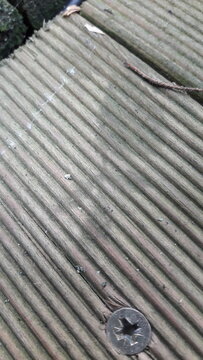 old wooden shingle roof