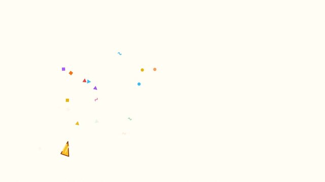 Colorful Confetti Motion in Celebration Scene for Festive Event Video.