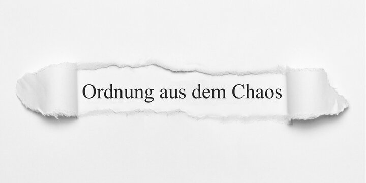 Ordnung aus dem Chaos	
