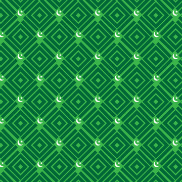 14 August Pakistan Independence Day Seamless Pattern Texture