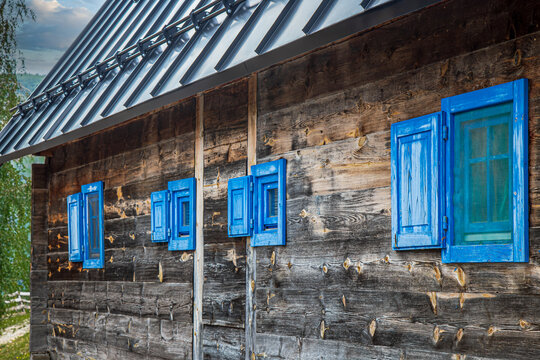 Drvengrad, Mokra Gora, Serbia-July 22, 2026: The ethno village also known as K&uuml;stendorf or Wooden Village,built by director Emir Kusturica in 2002-2004 for his film "Life is a Miracle" (Život je čudo)