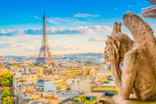 eiffel tour and Paris cityscape