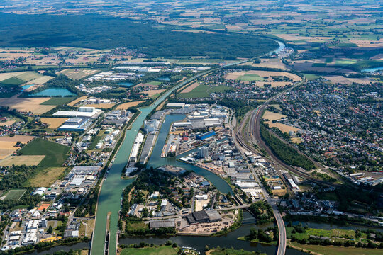 Hafen Minden, Luftbild