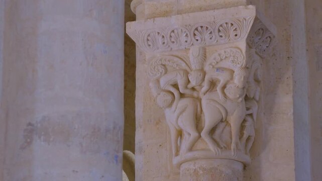 Romanesque church of San Martin de Tours in Fr&oacute;mista, Palencia province, Castile and Le&oacute;n, Spain, Europe
