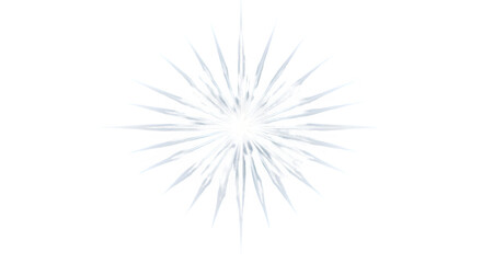 Fototapeta premium Abstract Blue Light Star Burst Graphic Element Isolated on a Clean Transparent Background for Creative Design Projects