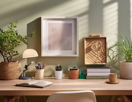 calm home workspace lifestyle scene