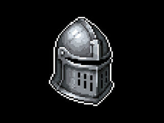 Fototapeta premium A realistic illustration of a medieval knight's helmet made of steel AI generative