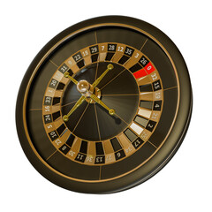 Naklejka premium roulette on a white background
