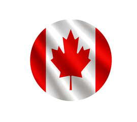 Obraz premium canada flag button