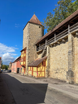 Der Henkersturm in der Stadtmauer von Rothenburg ob der Tauber