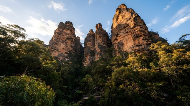 Zhangjiajie national forest park majestic sandstone pillars and lush greenery showcase china's natural beauty and geological wonders