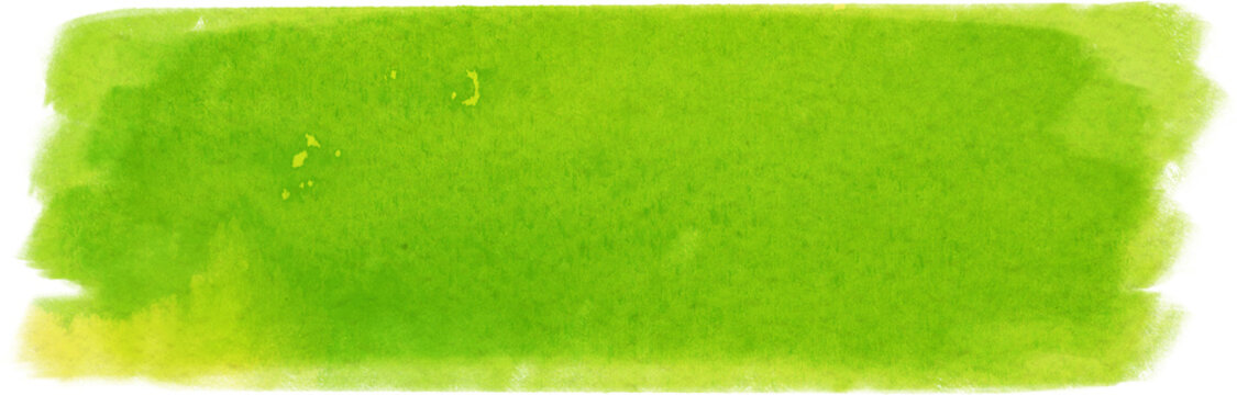 Green Watercolor Brush Stroke