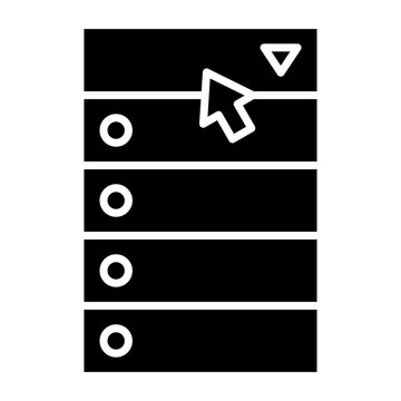 Drop down menu Icon