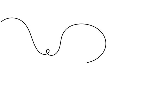 Animated left arrow inside chat speech bubble icon sign motion continuous one line drawing moving on white background minimalist direction of communication and technology information symbol animation