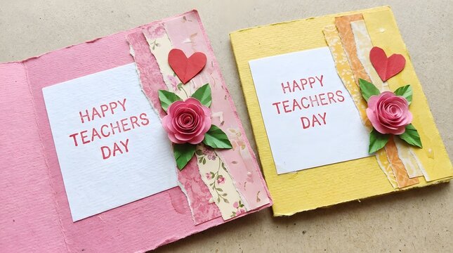 Celebrating the dedication and impact of educators a heartfelt happy teachers day appreciation with beautifully decorated gift bags