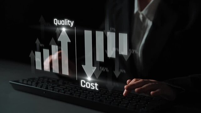 Increase quality and reduce cost represent quality, cost, and performance optimization for business strategy and resource efficiency Marrow