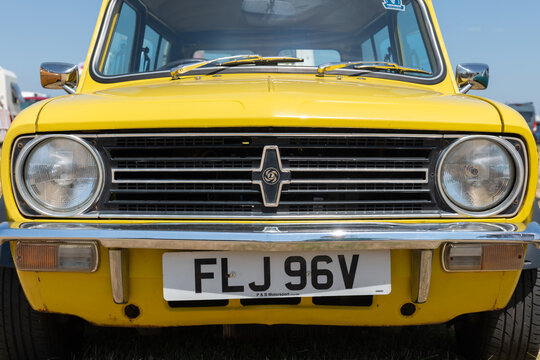 A restored Austin Mini Clubman 1275 Gt from 1979