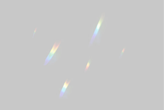 Holographic Rainbow Crystal with Iridescent Prism Refraction, Spectrum Light Overlay and Transparent Optical Glow for Abstract Digital Background Texture