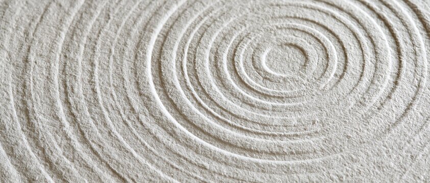 Abstract Circular Texture on Rough Paper or Cardboard Surface Background
