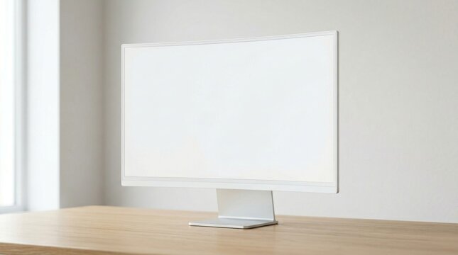 Modern Video Panel White Flatscreen Display