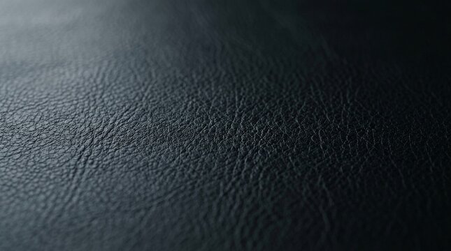 Detailed dark leather surface.