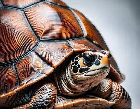 backgrounof close up of a beautiful turtle featuring detailed shell patterns and textures