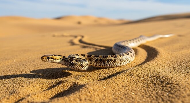snake in the desert