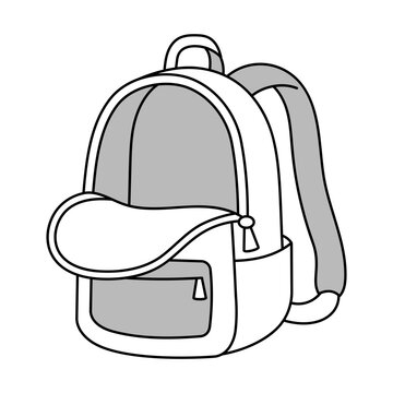 An open backpack containing no books, supplies or personal belongings.