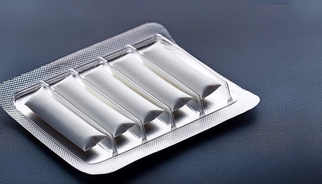 chewing gum for smoking in a blister pack