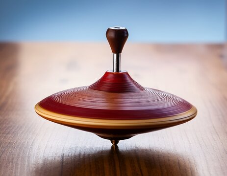 balanced spinning top representing parental guidance in life