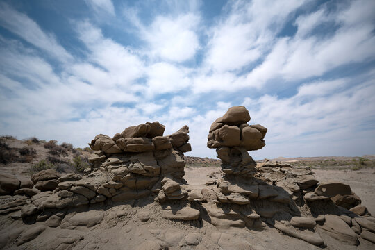 Fantasy Canyon double formation with desert in the background
