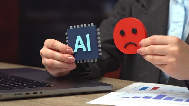 Low efficiency of artificial intelligence in performing business tasks. The AI model is inappropriate for the tasks. Technology mismatch, automation limits, decision risk