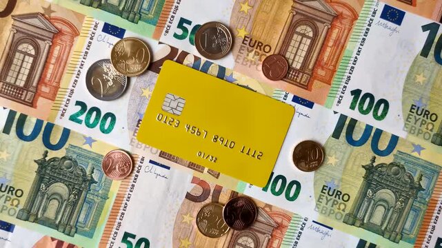 A credit card for contactless cashless payments via a terminal or online. A credit card