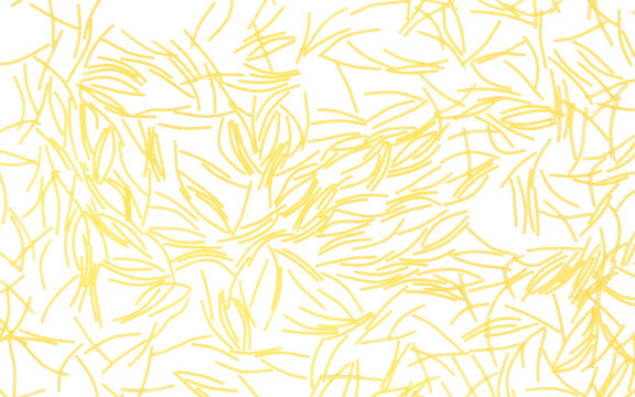 Uncooked durum wheat semolina pasta pattern isolated on white background, top view